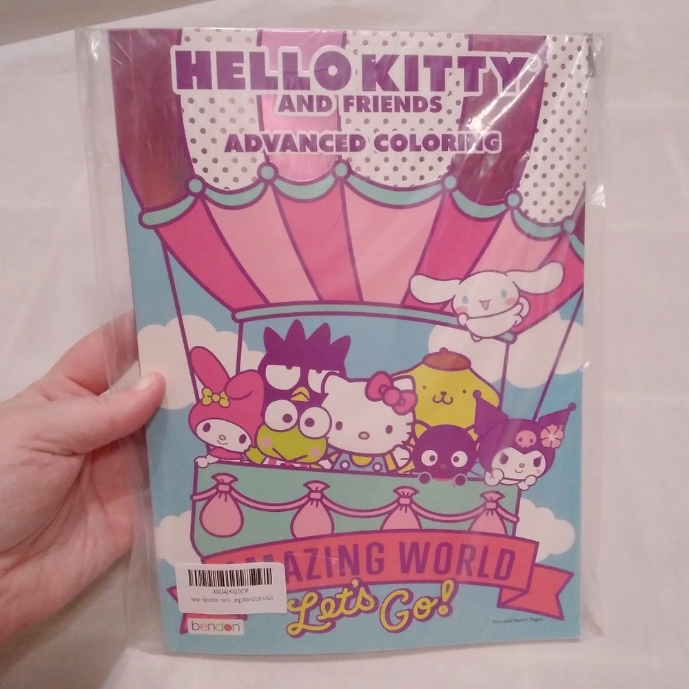 NEW SEALED Hello Kitty And Friends Advanced Coloring Book